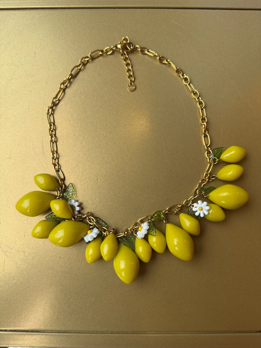 COLLANA LIMONI e MARGHERITE