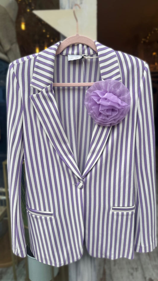BLAZER LE ROBE A RIGHE