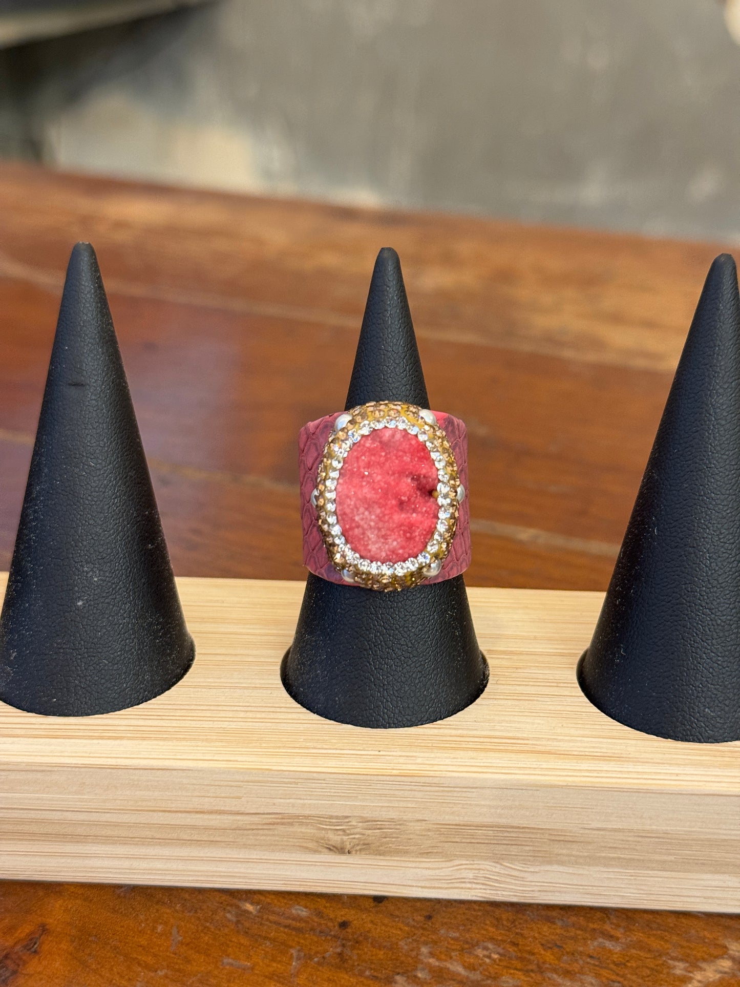 ANELLO RAME E PIETRA