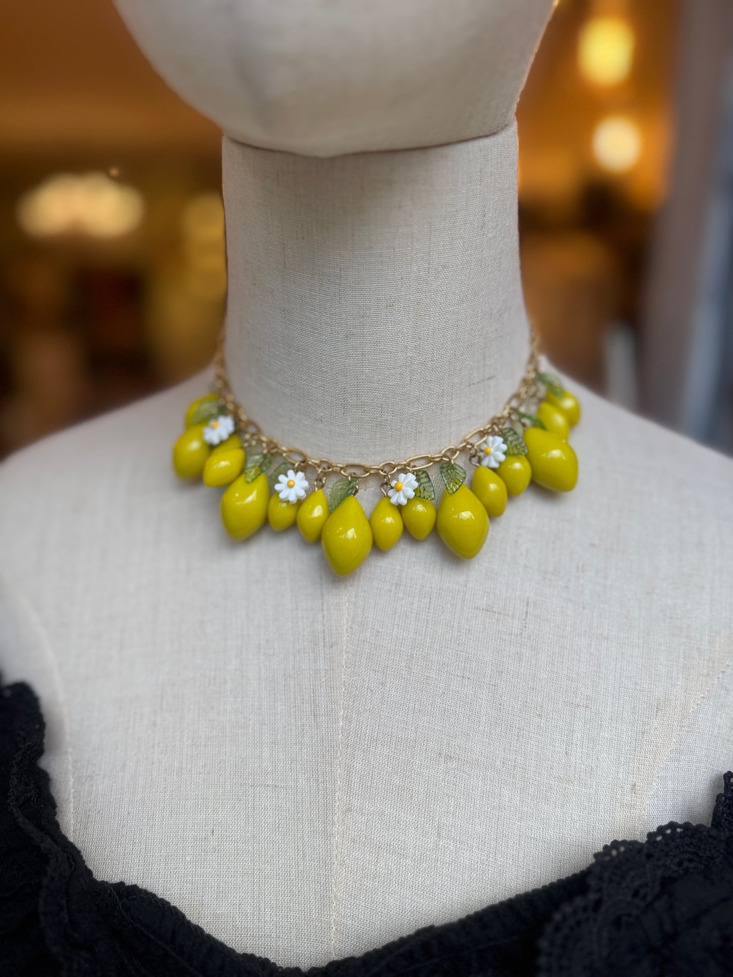 COLLANA LIMONI e MARGHERITE