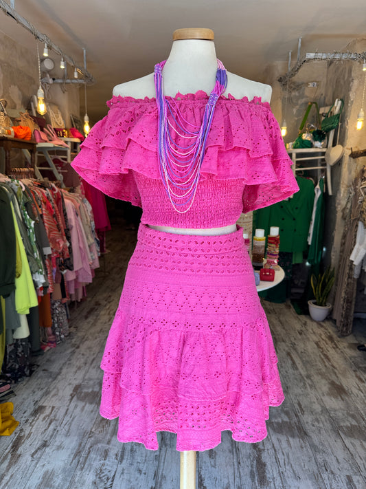 COORDINATO SANGALLO FUCSIA