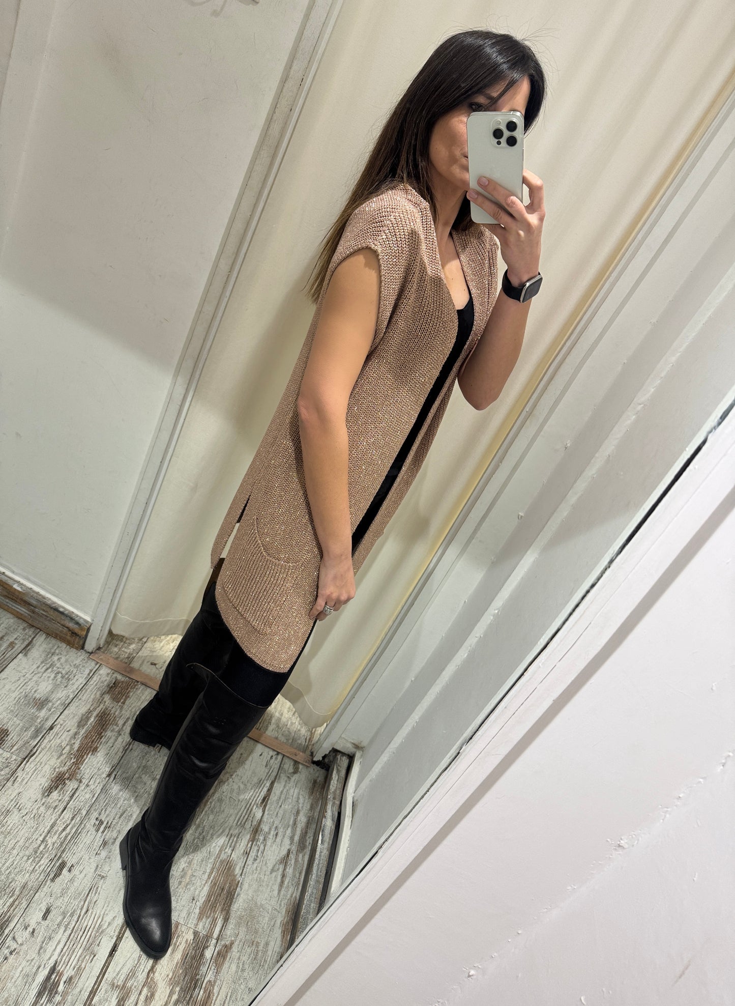 GILET ANONYME ORO ROSA