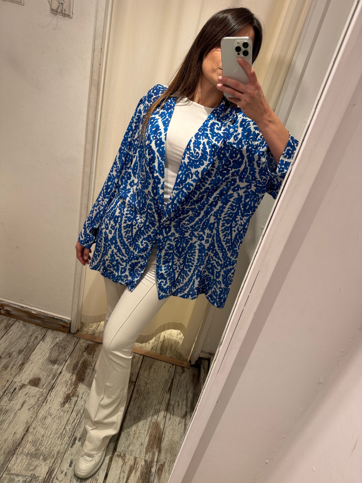 GIACCA OLTRE FANTASIA AZZURRA