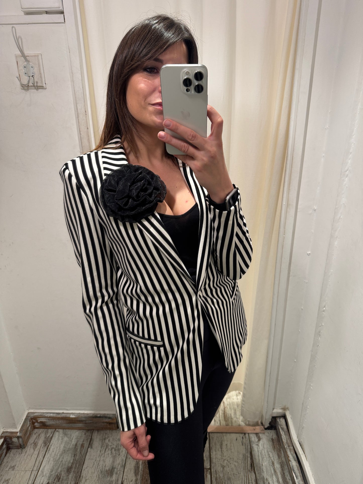BLAZER LE ROBE A RIGHE