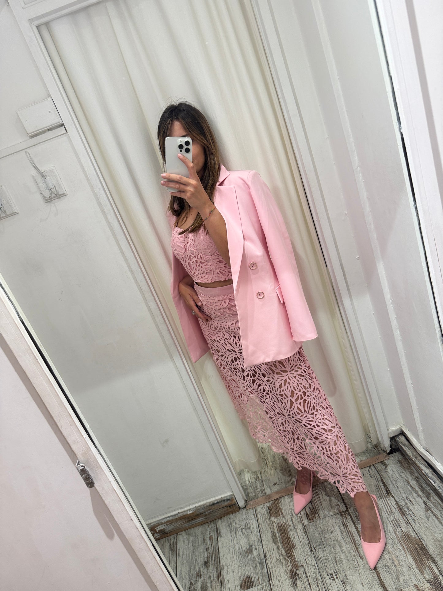 BLAZER LE ROBE ROSA OVER