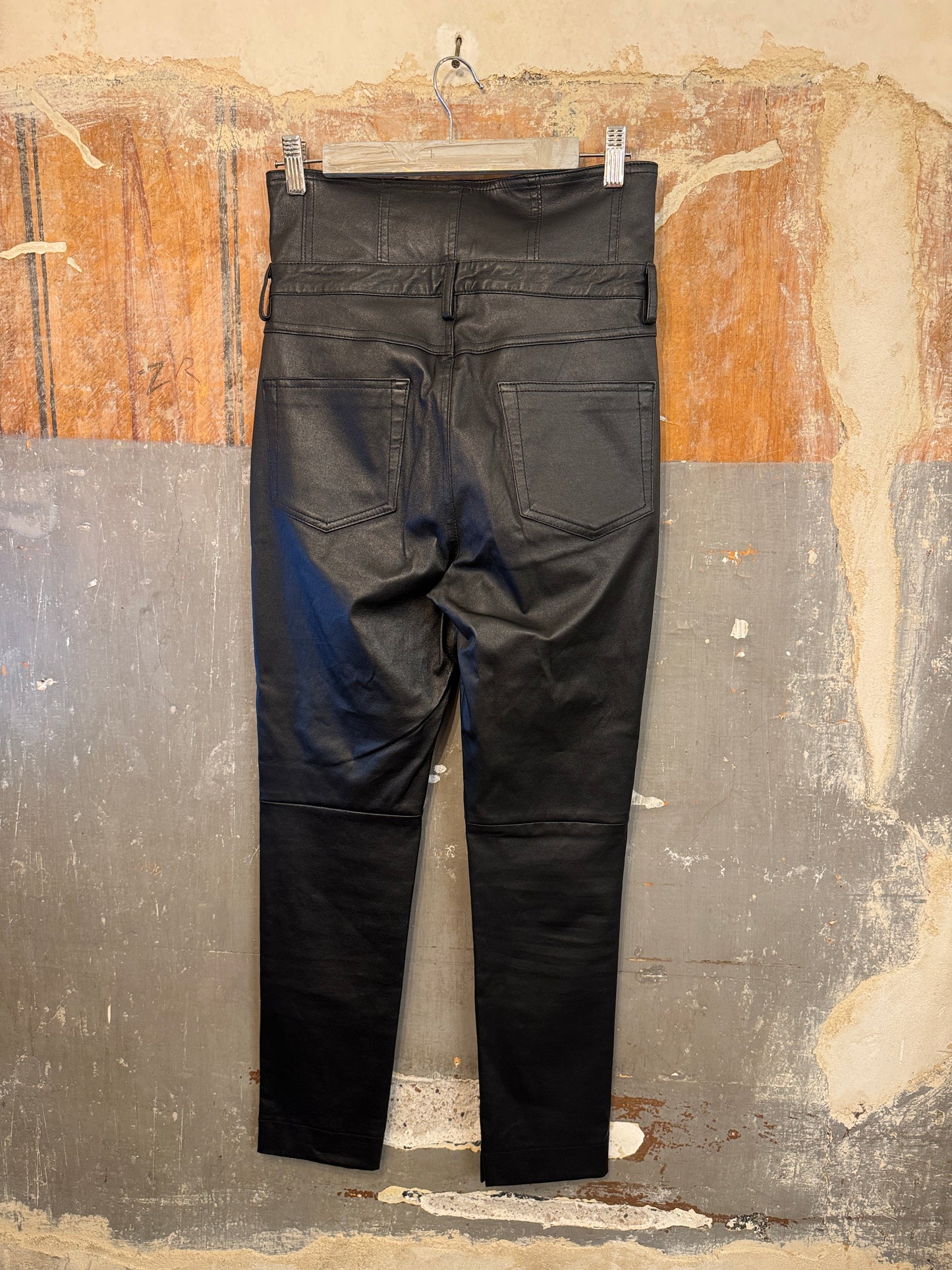 PANTALONE L’EQUILIBRISTE IN PELLE NERO