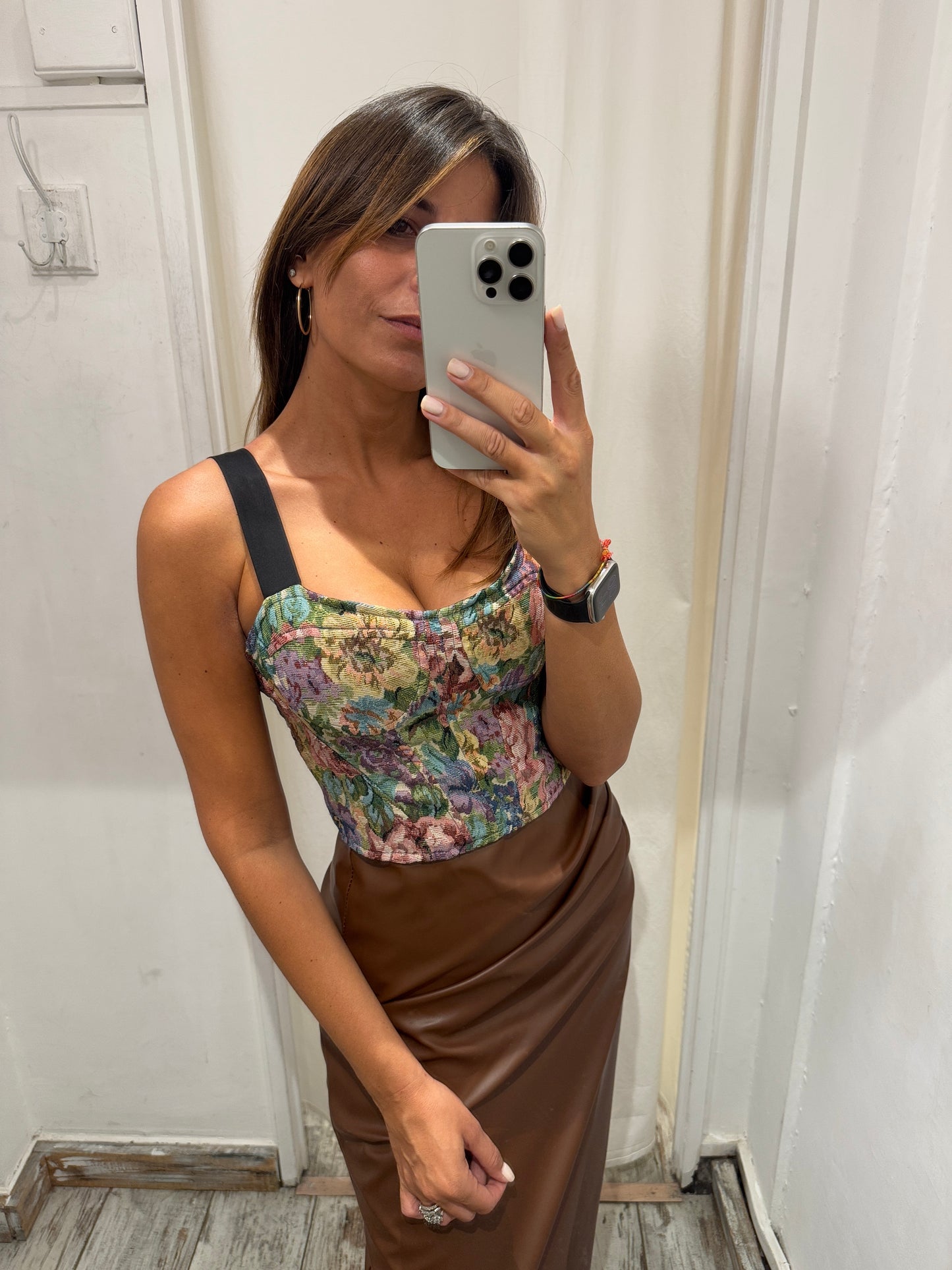 BUSTINO CROP FLOREALE