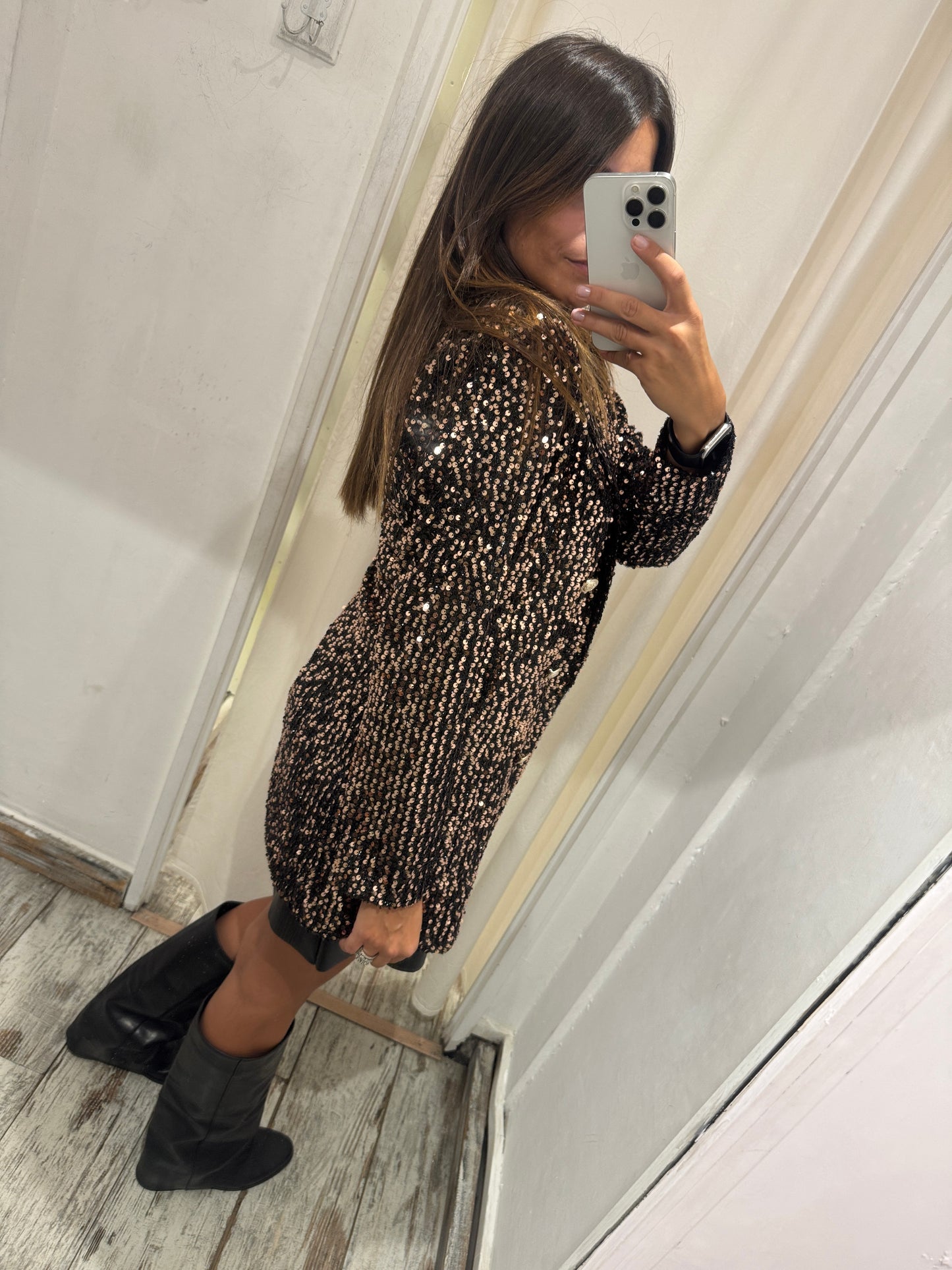 ABITO BLAZER 2RUE PAILLETTES BRONZO