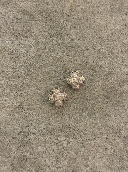 ORECCHINI A QUADRIFOGLIO CON ZIRCONI