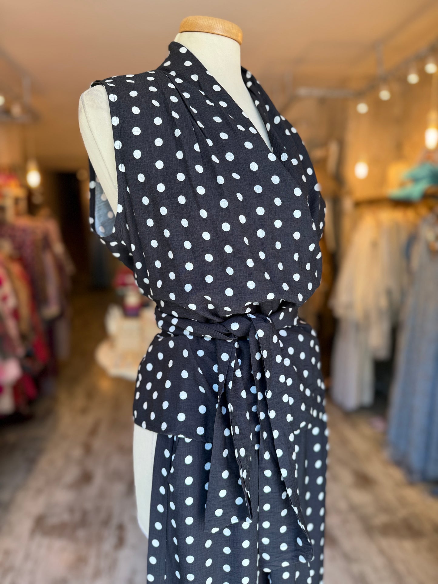 NEW COLLECTION - COORDINATO POIS NERO