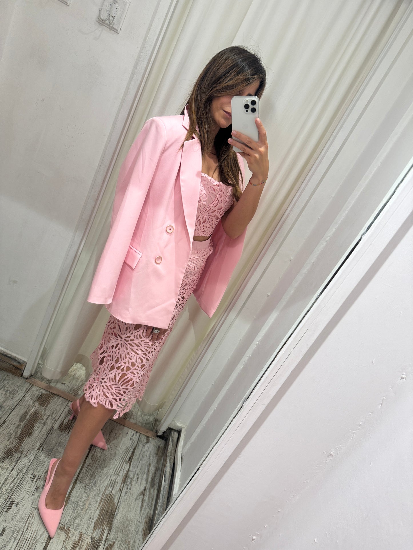 BLAZER LE ROBE ROSA OVER