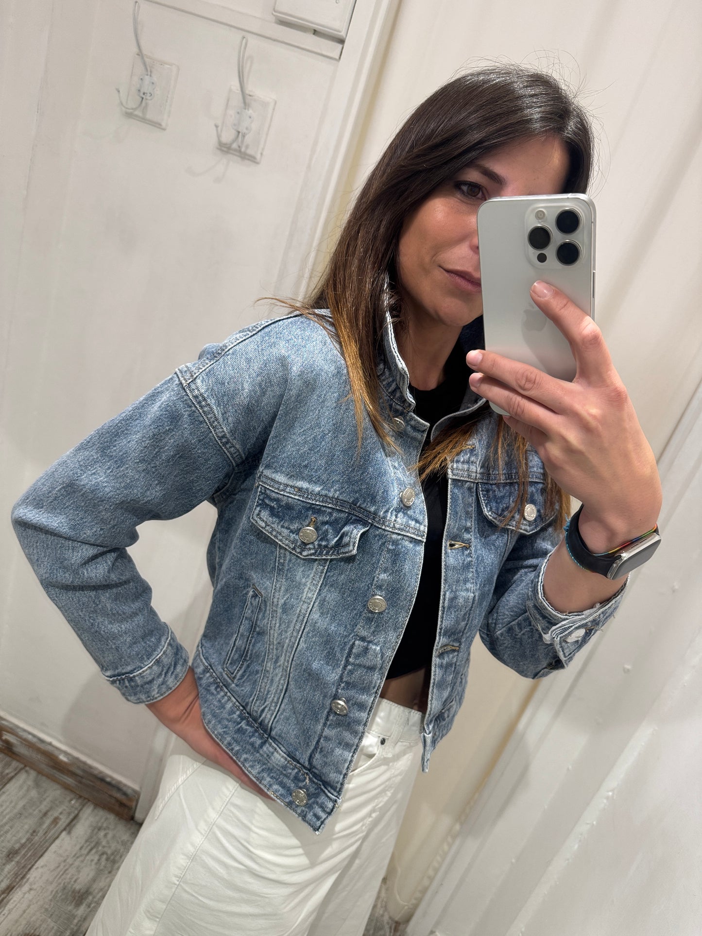 GIUBBINO DENIM CORTO