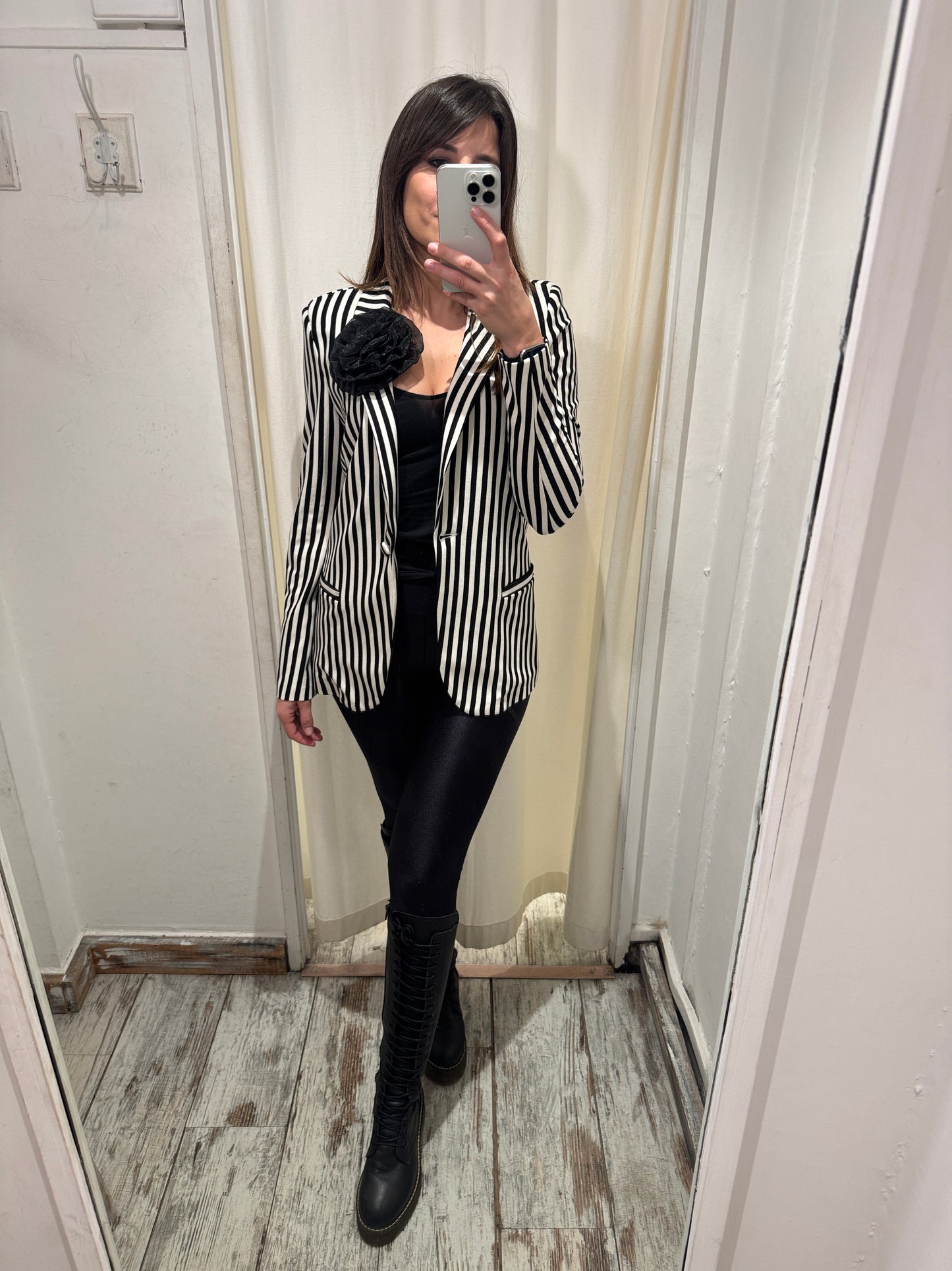 BLAZER LE ROBE A RIGHE