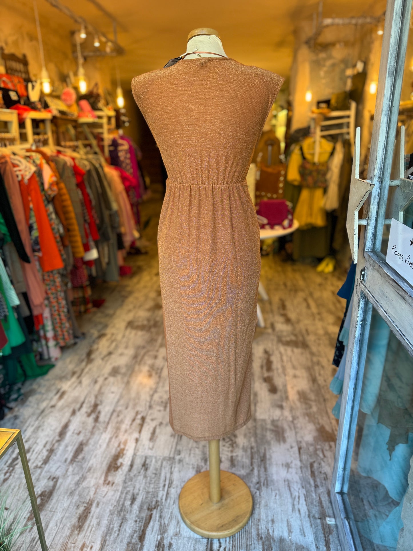 ABITO STEFANEL LUREX ARANCIO