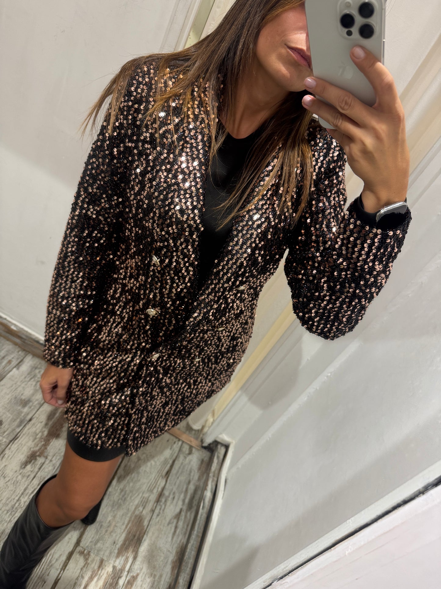 ABITO BLAZER 2RUE PAILLETTES BRONZO