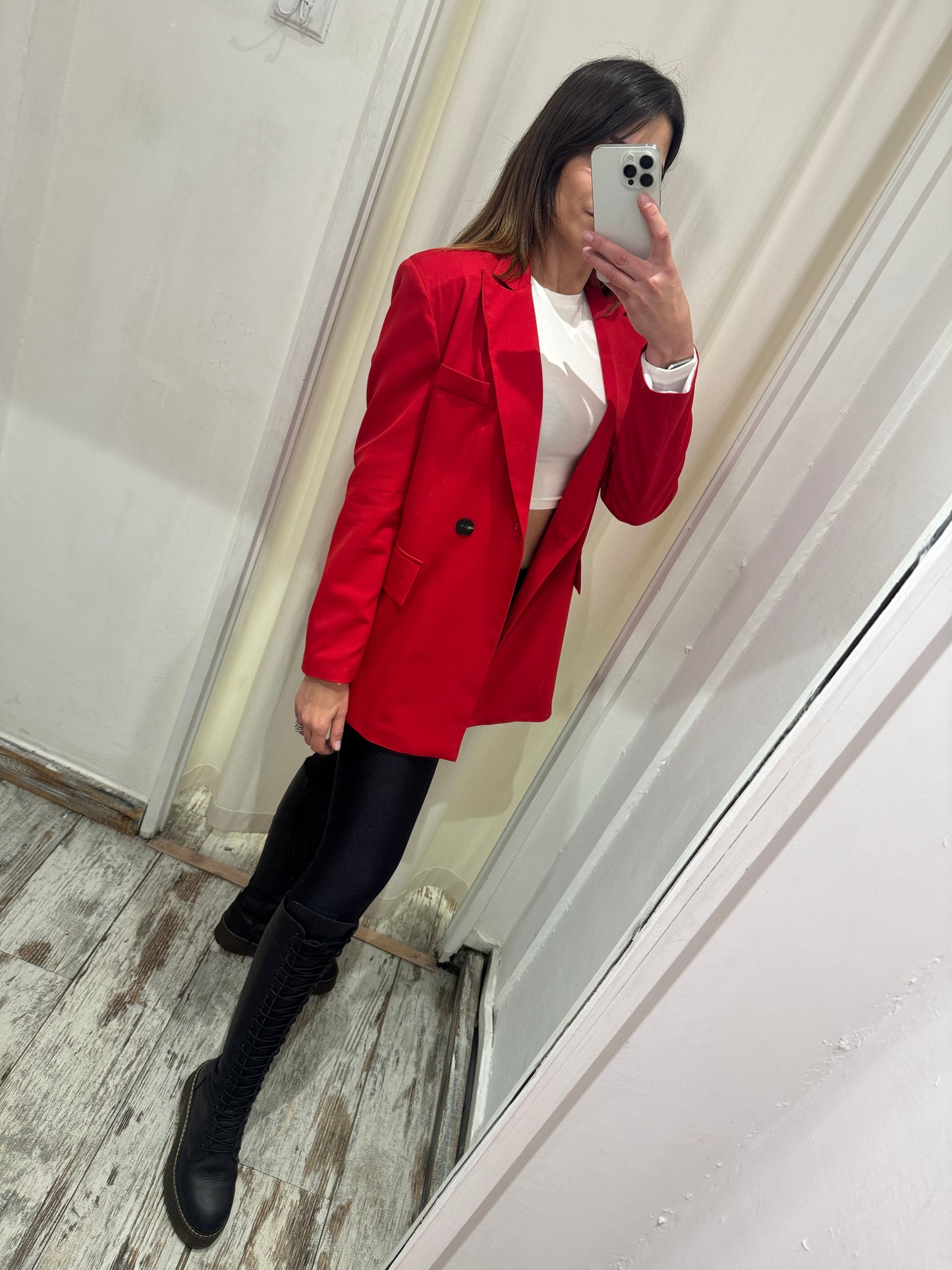 BLAZER OVER ROSSO