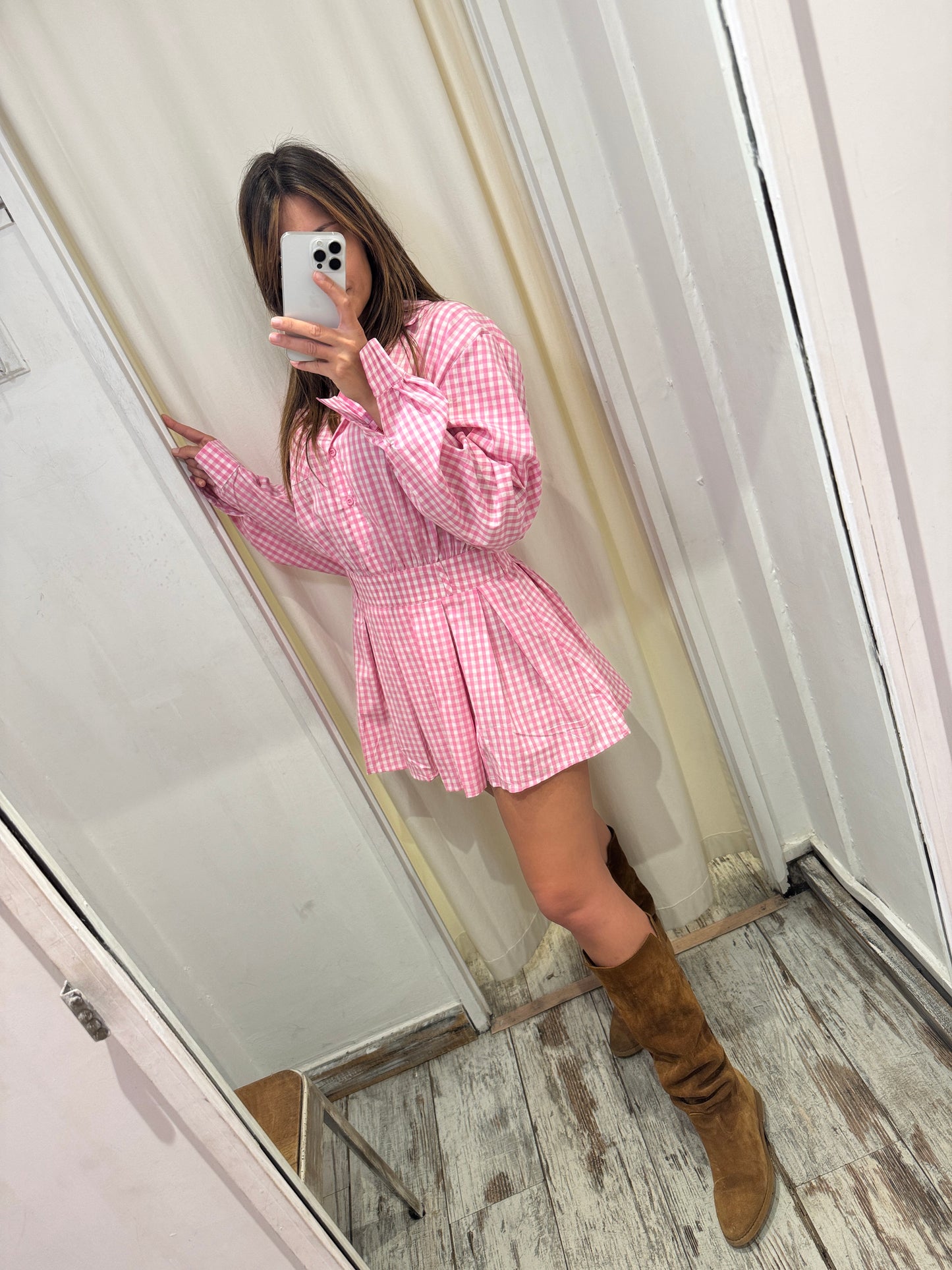 ABITO VICHY ROSA
