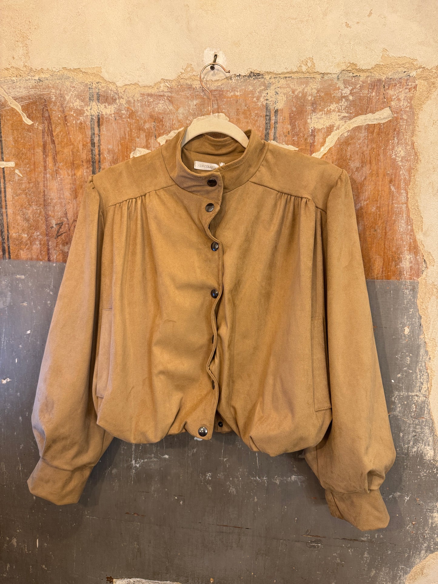 BOMBER SUEDE BEIGE