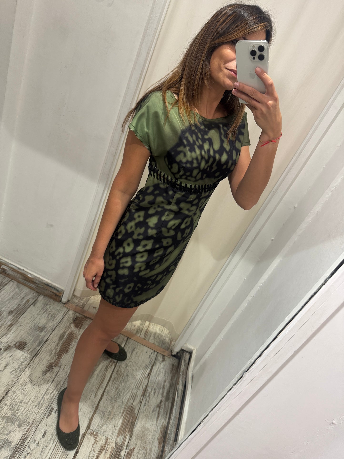 ABITO PRADA VERDE MILITARE