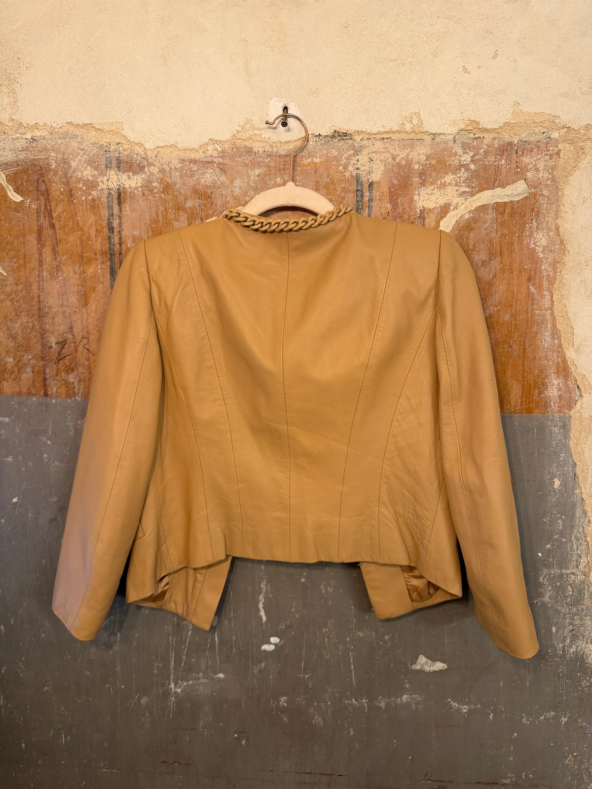 GIACCA ELISABETTA FRANCHI PELLE CAMMELLO
