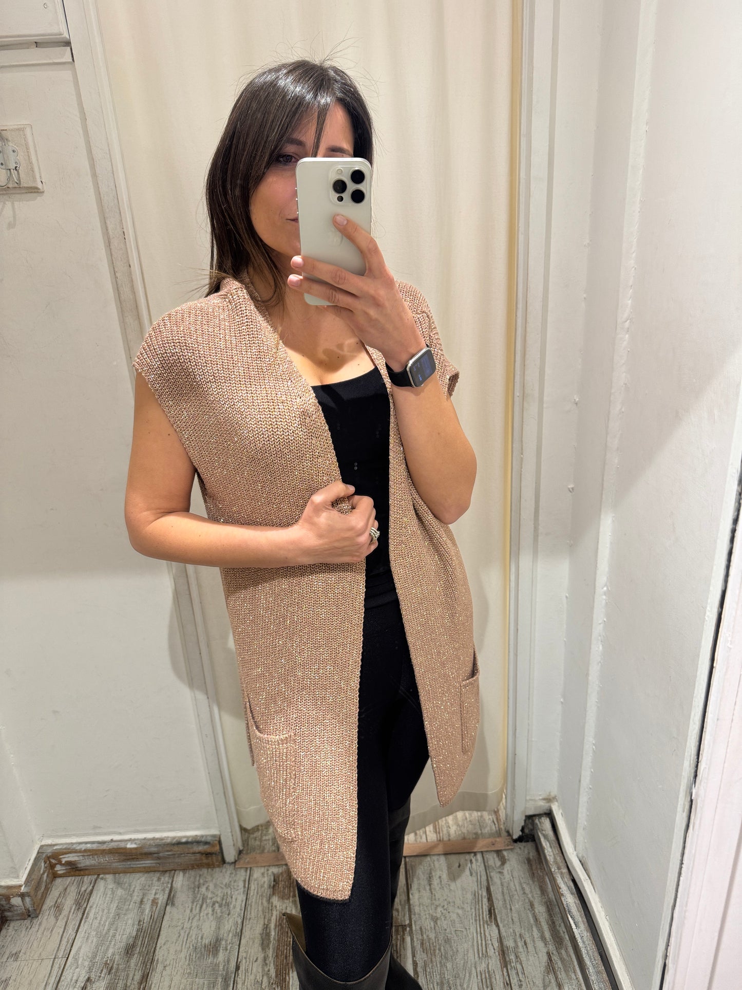 GILET ANONYME ORO ROSA
