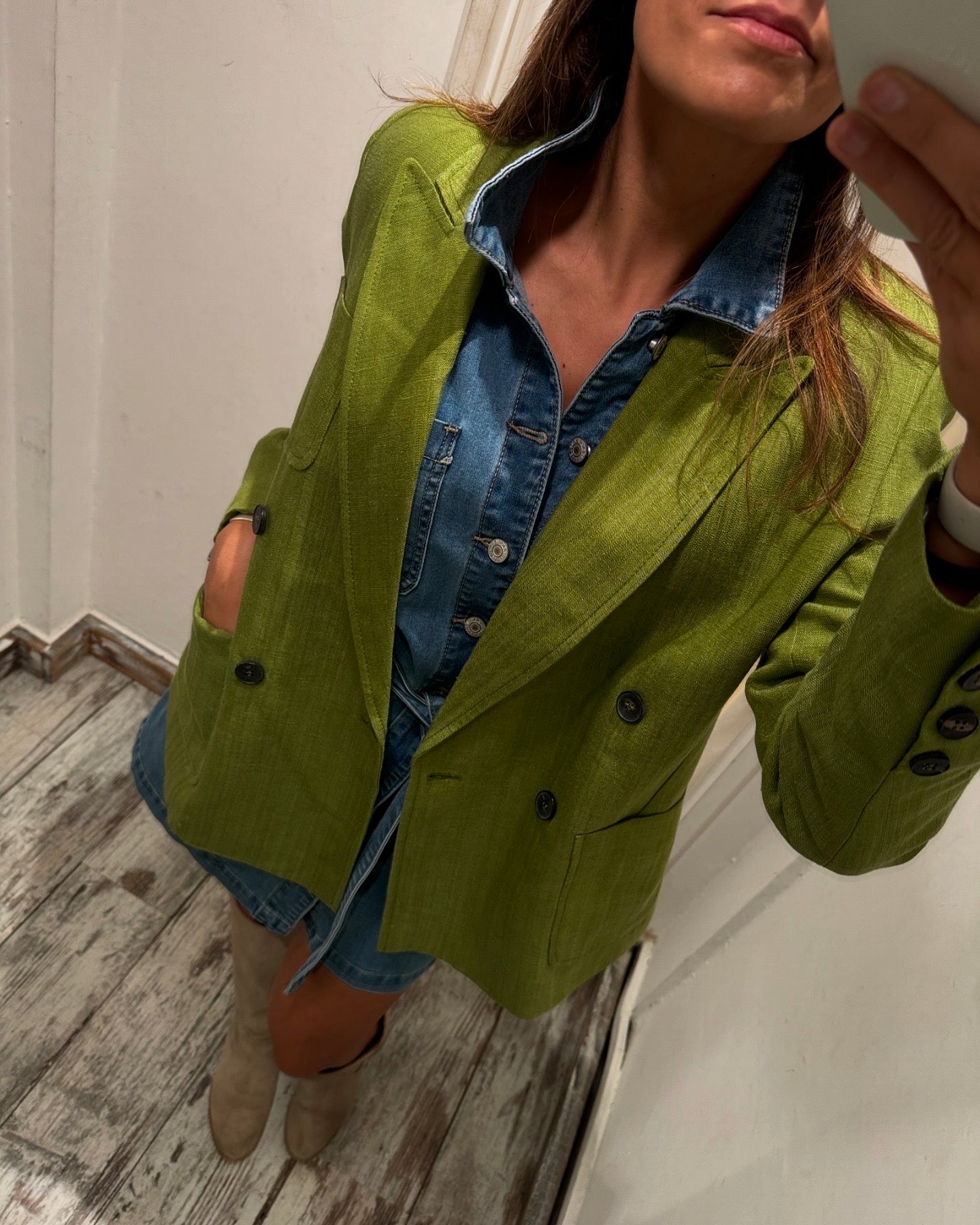 BLAZER OVER PHISIQUE DU ROLE VERDE