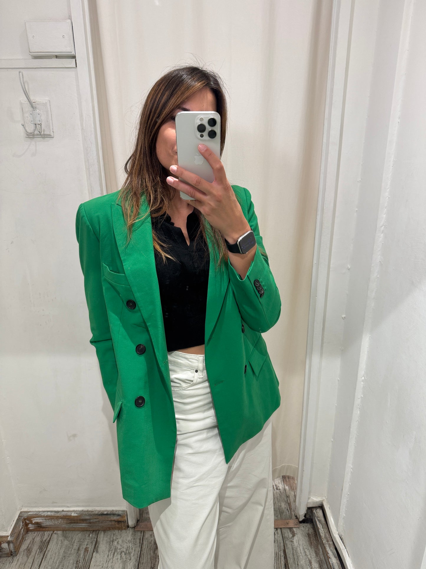 BLAZER JUCCA VERDE DOPPIOPETTO