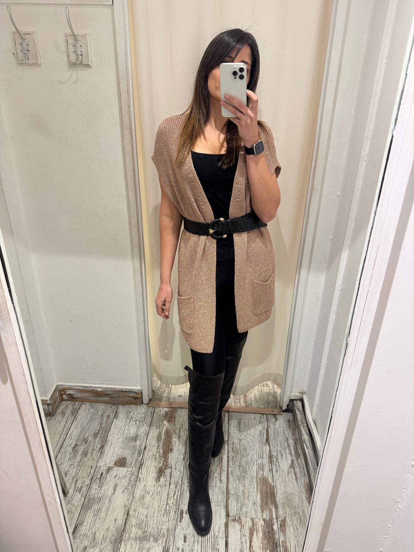 GILET ANONYME ORO ROSA
