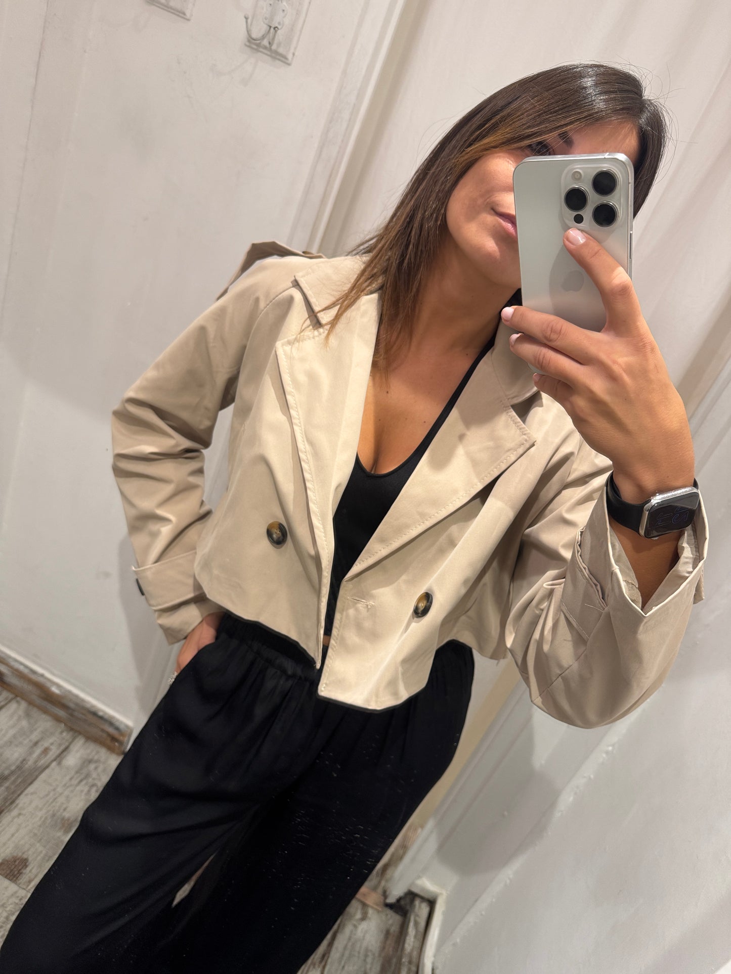 TRENCH CROP SABBIA