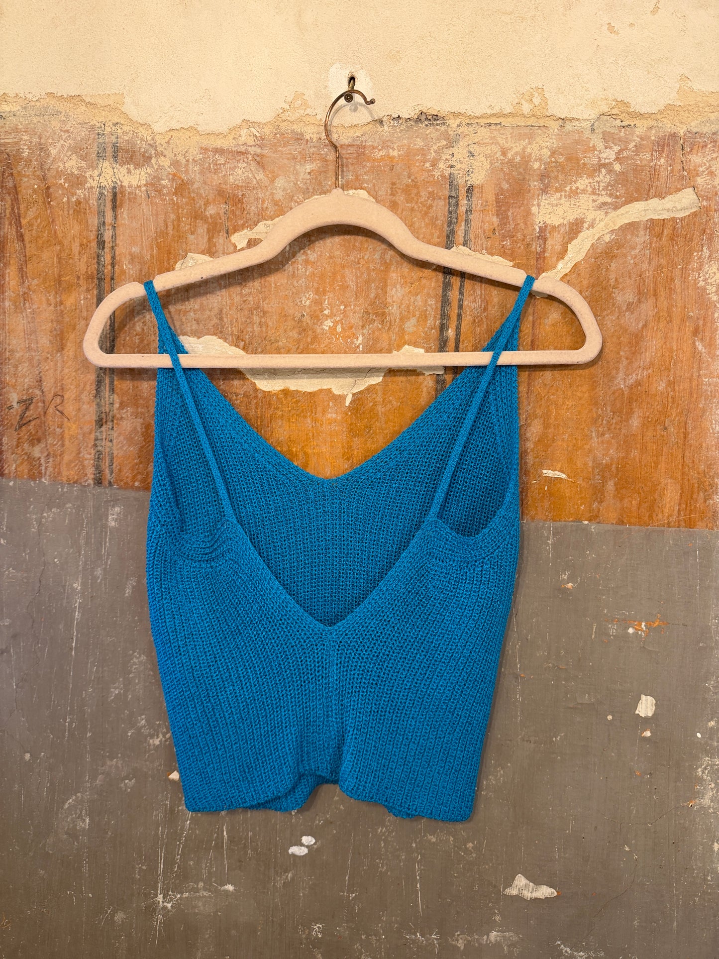TOP CROP AZZURRO