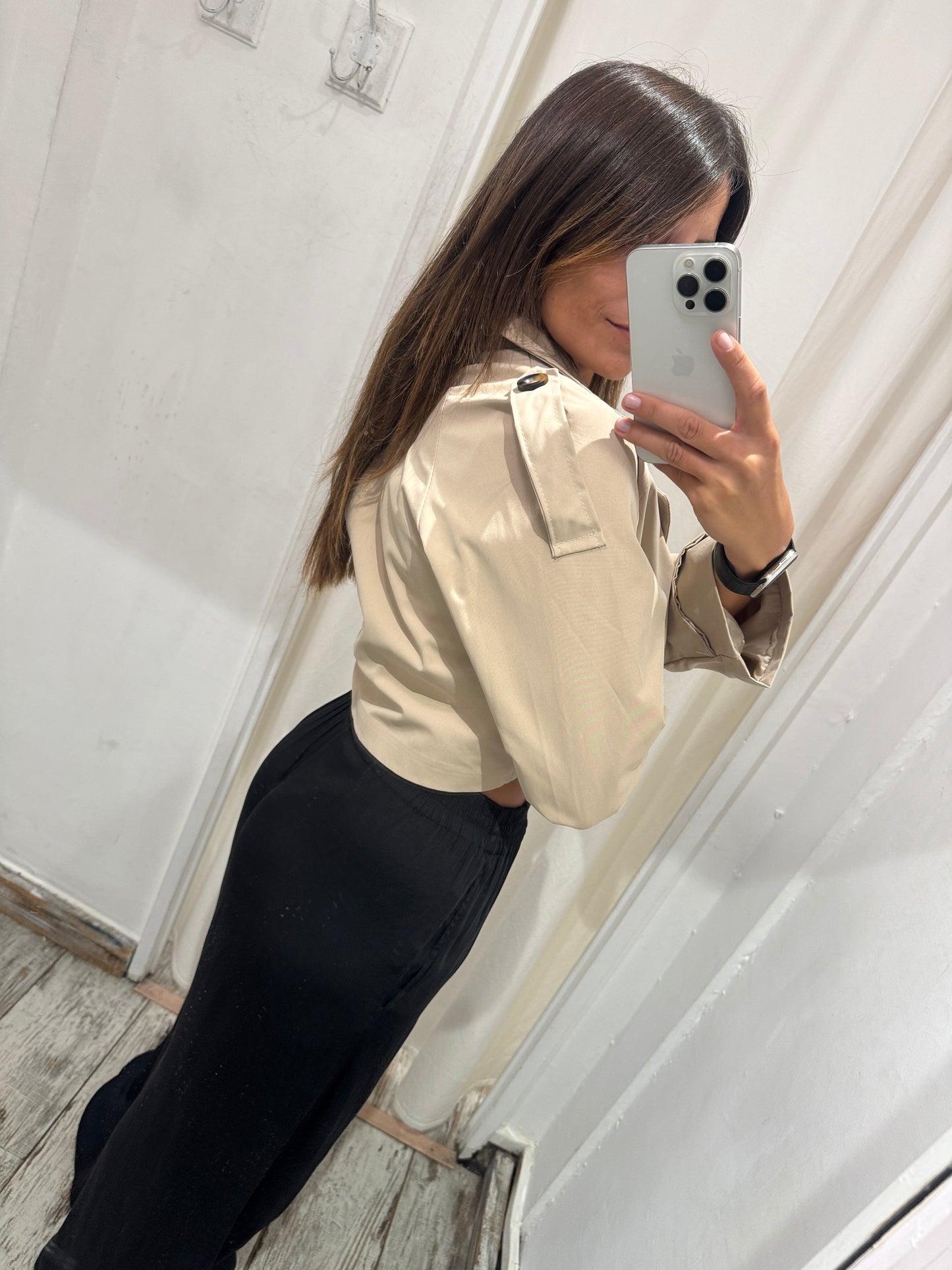 TRENCH CROP SABBIA