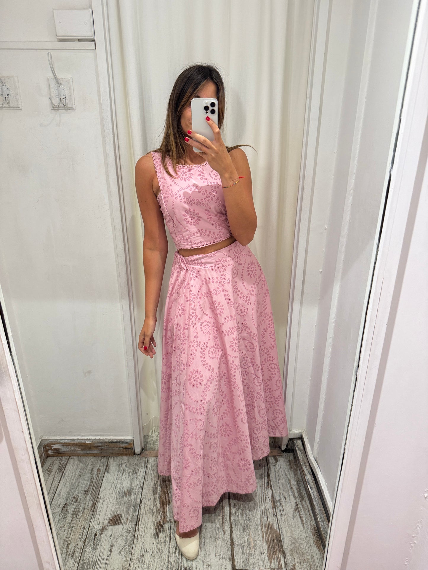 COORDINATO EFFETTO SANGALLO ROSA