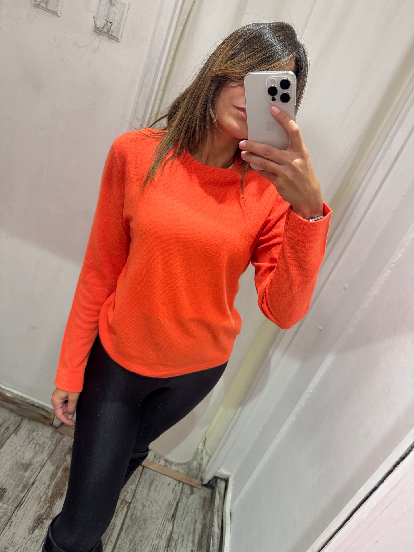 PULL RALPH LAUREN CASHMERE ARANCIO