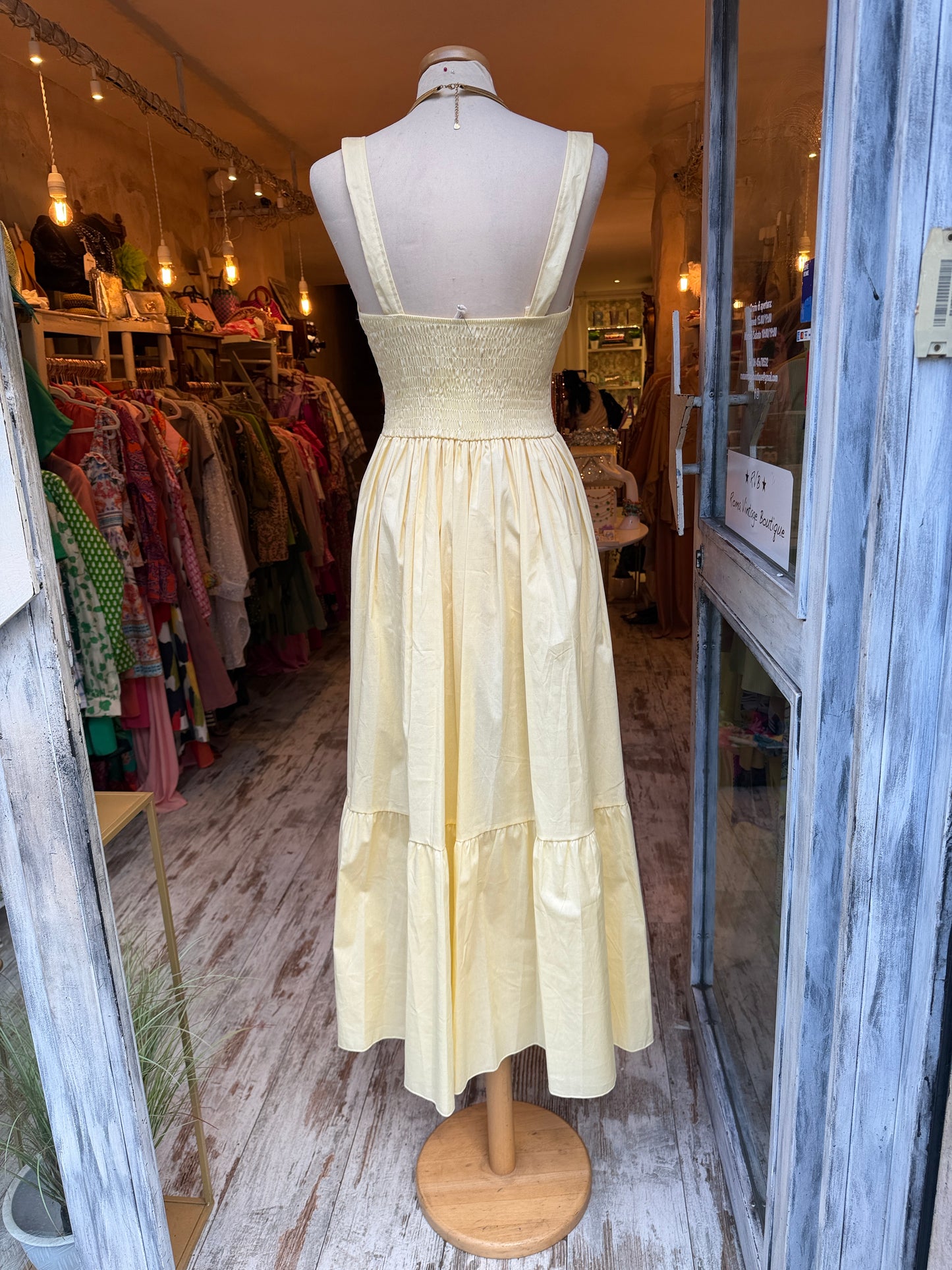 NEW COLLECTION - ABITO LONGUETTE GIALLO CHIARO