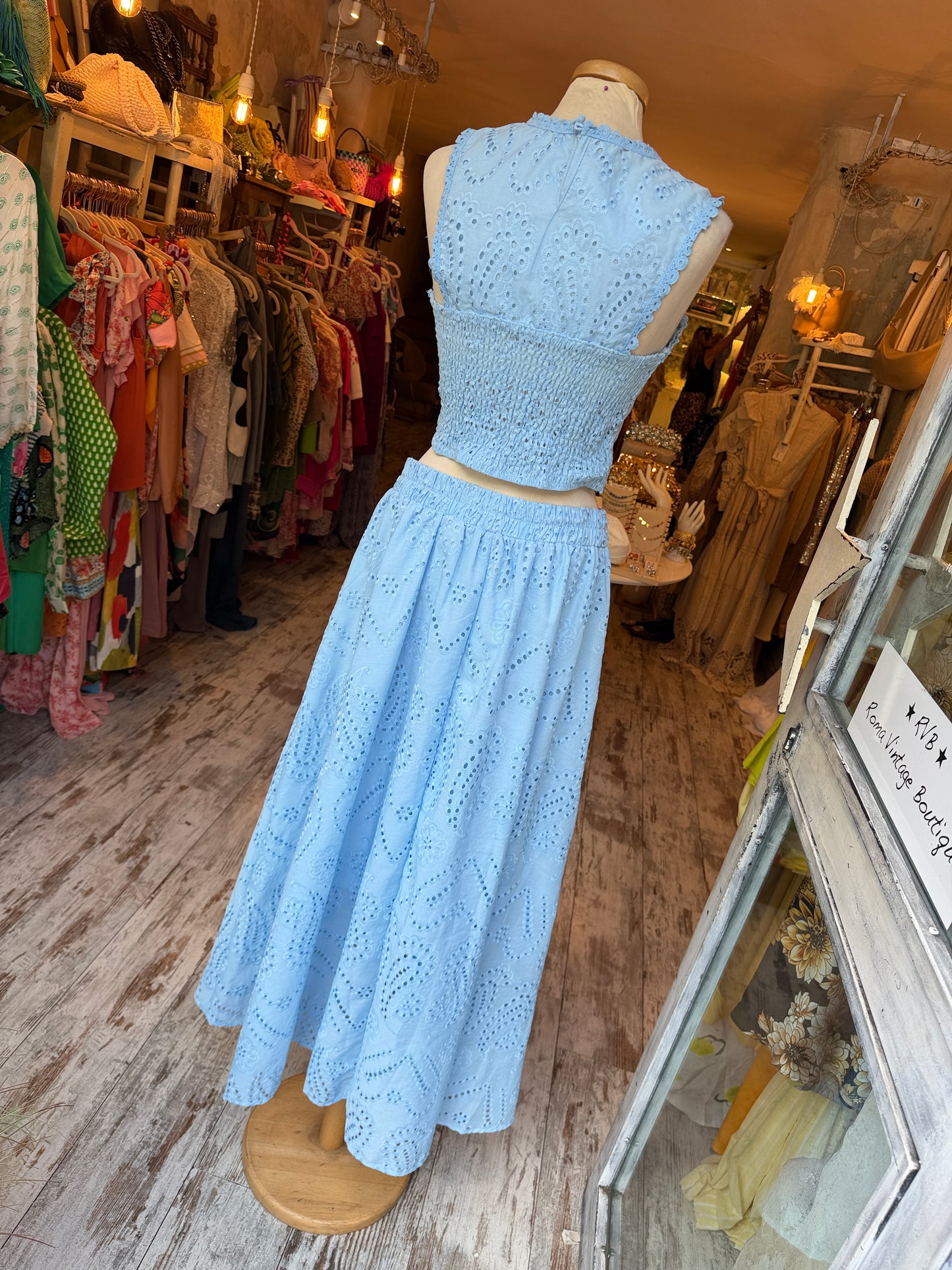 NEW COLLECTION - COORDINATO SANGALLO CELESTE