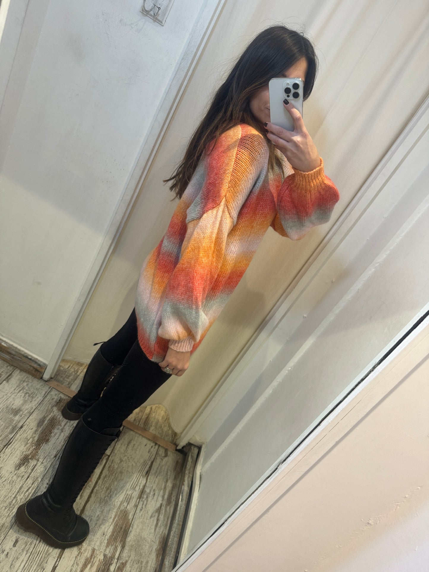 MAGLIA SFUMATA ARANCIO