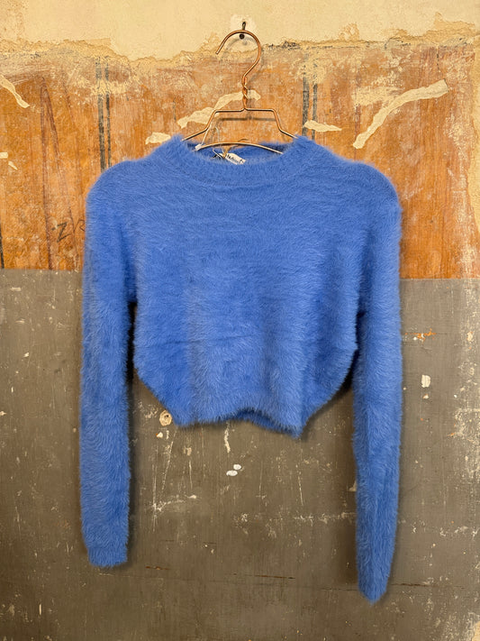MAGLIA CROP PELUCHE
