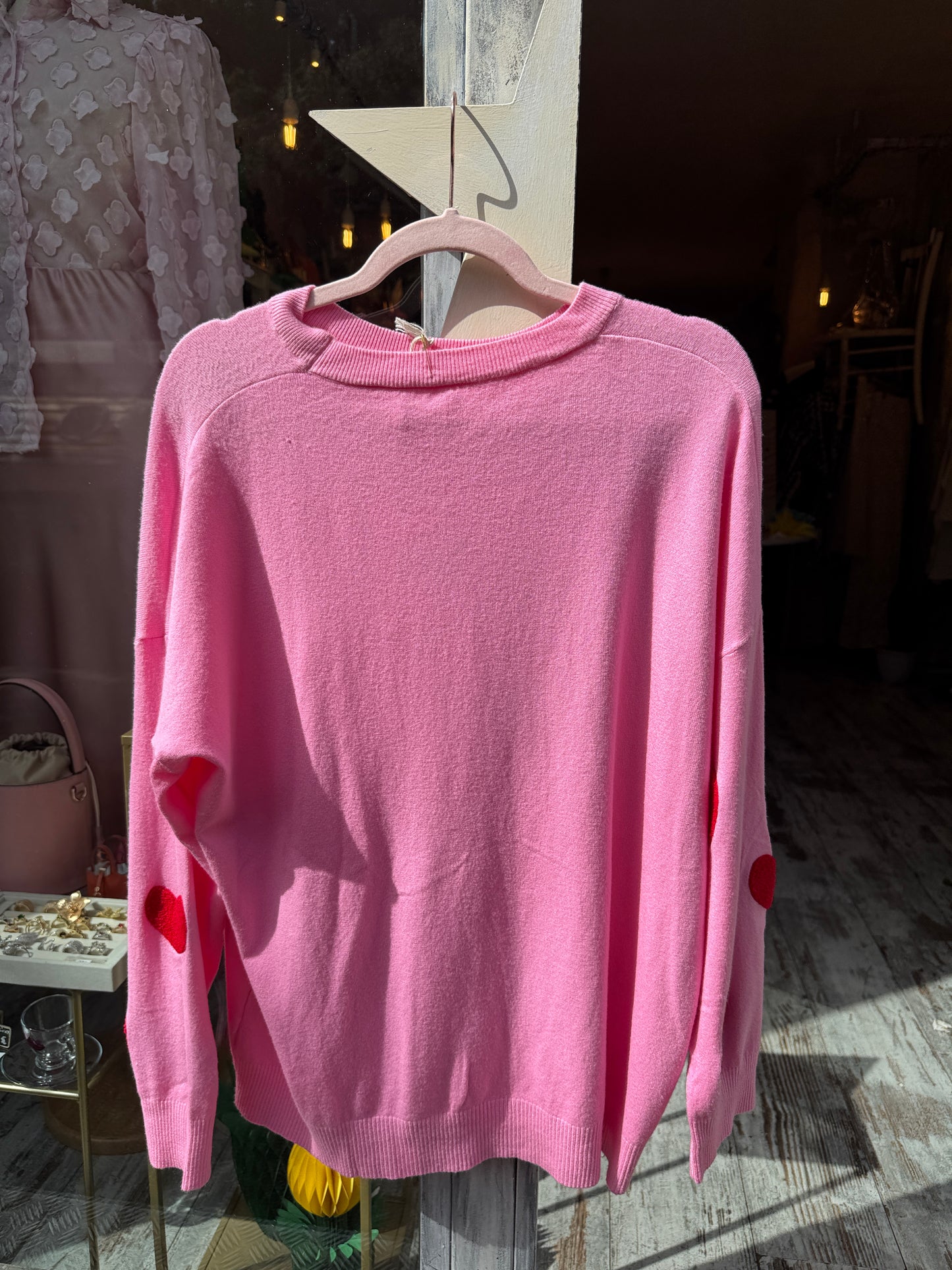 MAGLIA CUORI ROSA