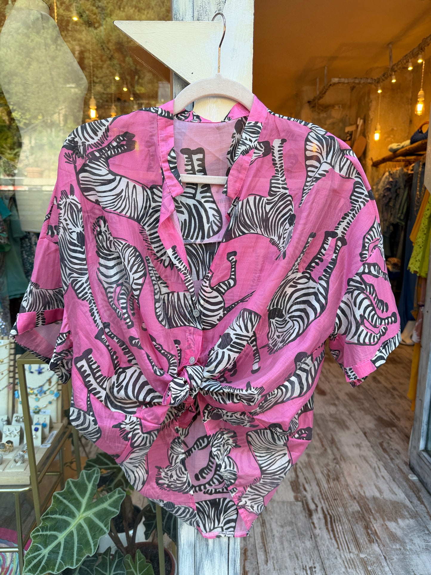 CAMICIA ZEBBRE ROSA