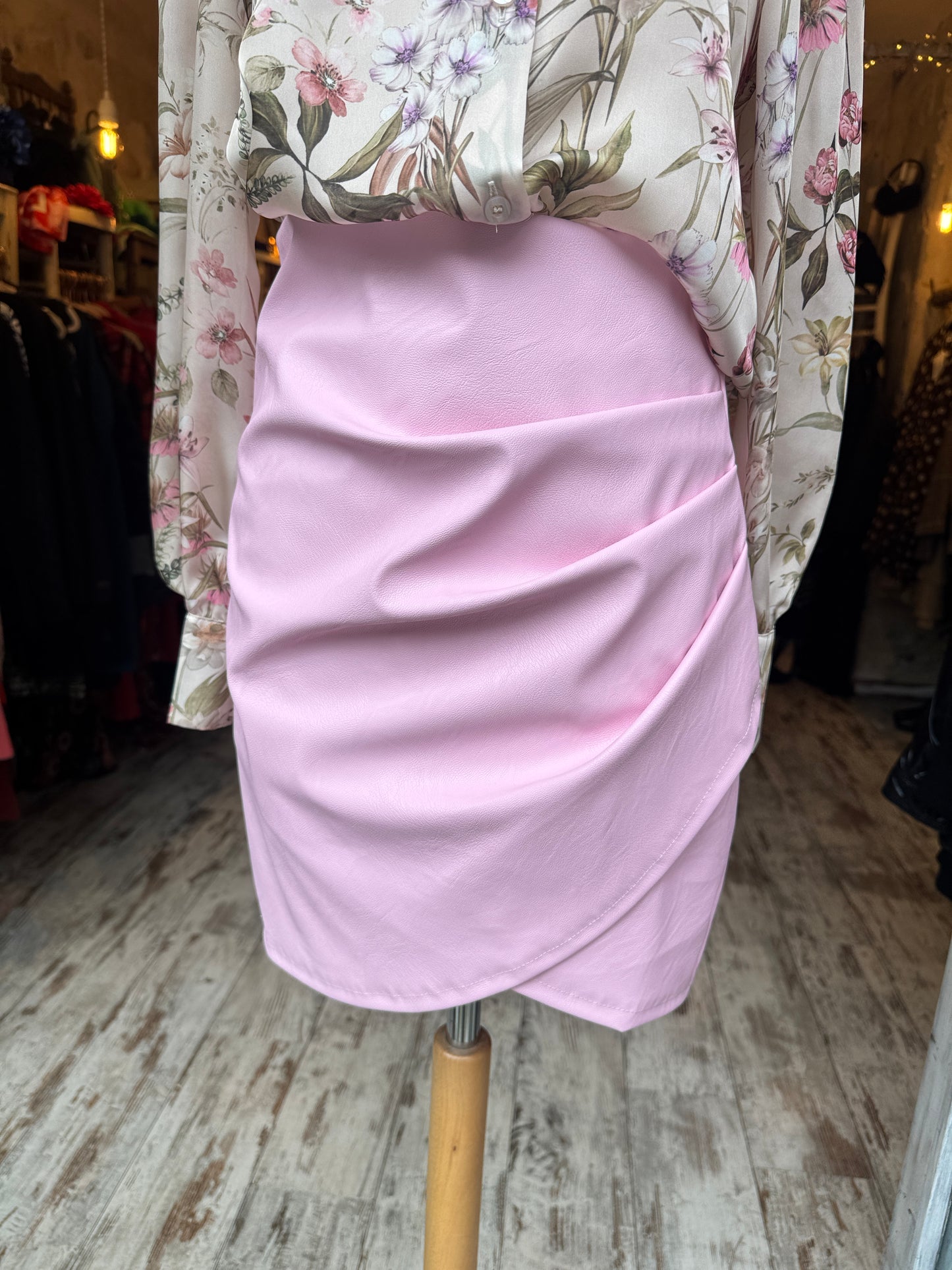 NEW COLLECTION - GONNA DRAPPEGGIATA ROSA
