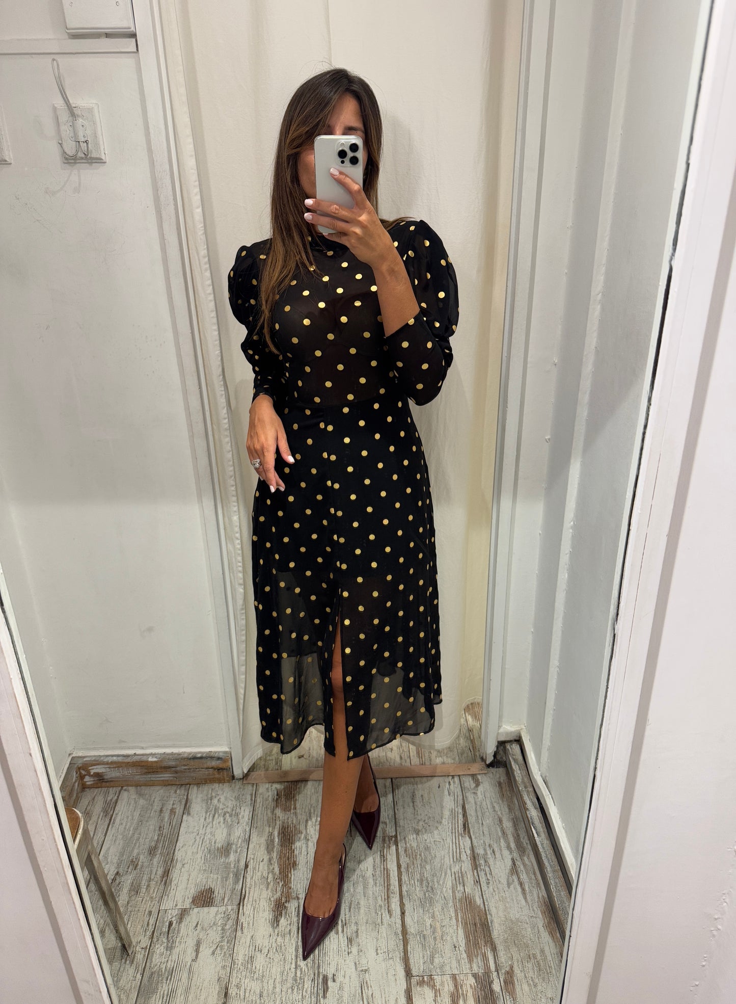ABITO MIDÌ MARIUCCIA MILANO NERO POIS ORO