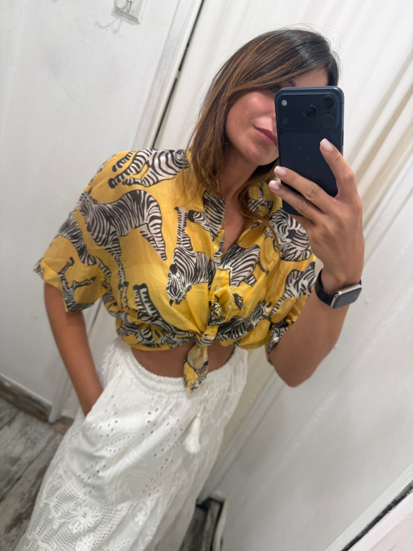CAMICIA GIALLA ZEBBRE
