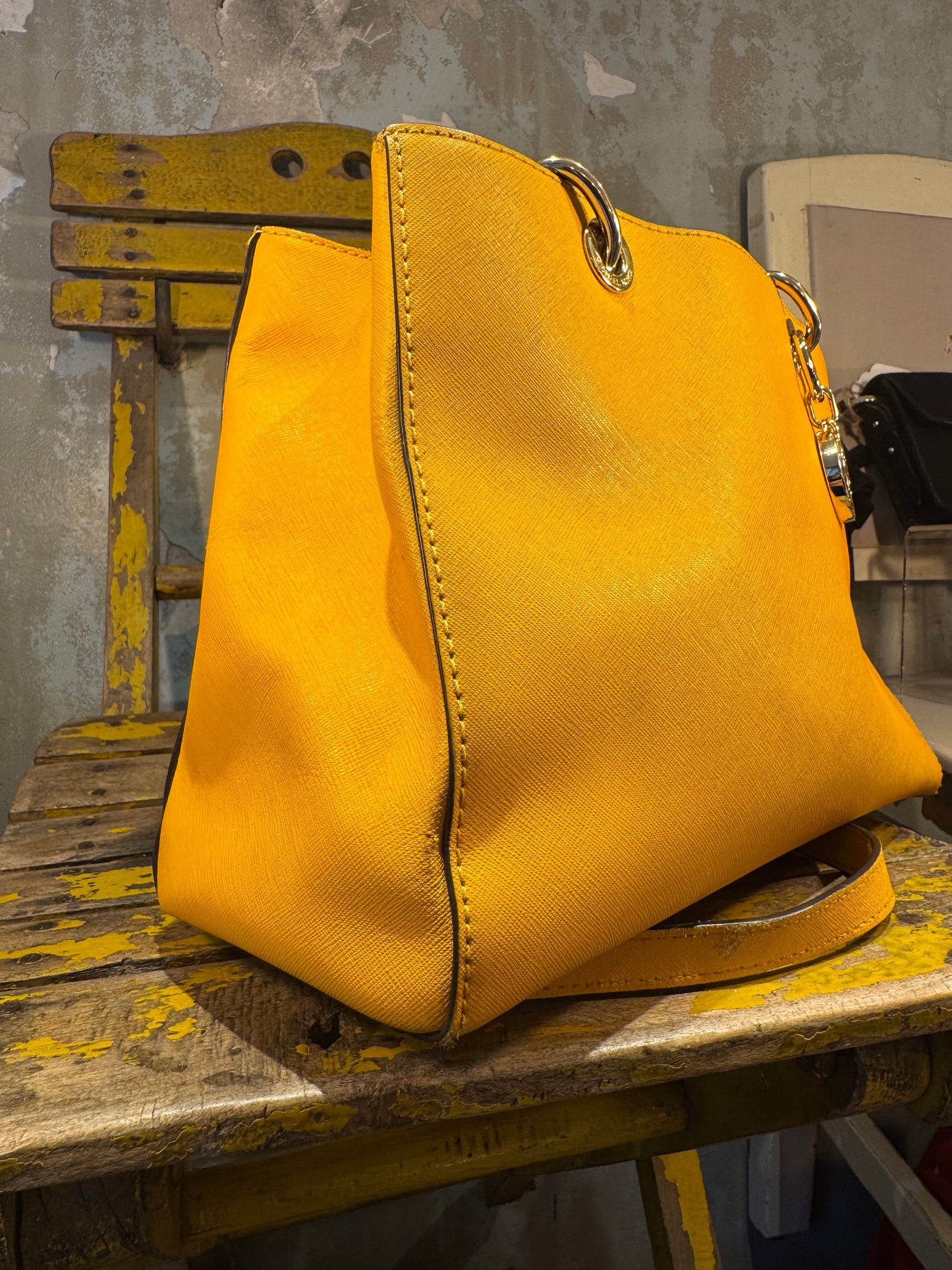 BORSA MICHAEL KORS FULTON GIALLO