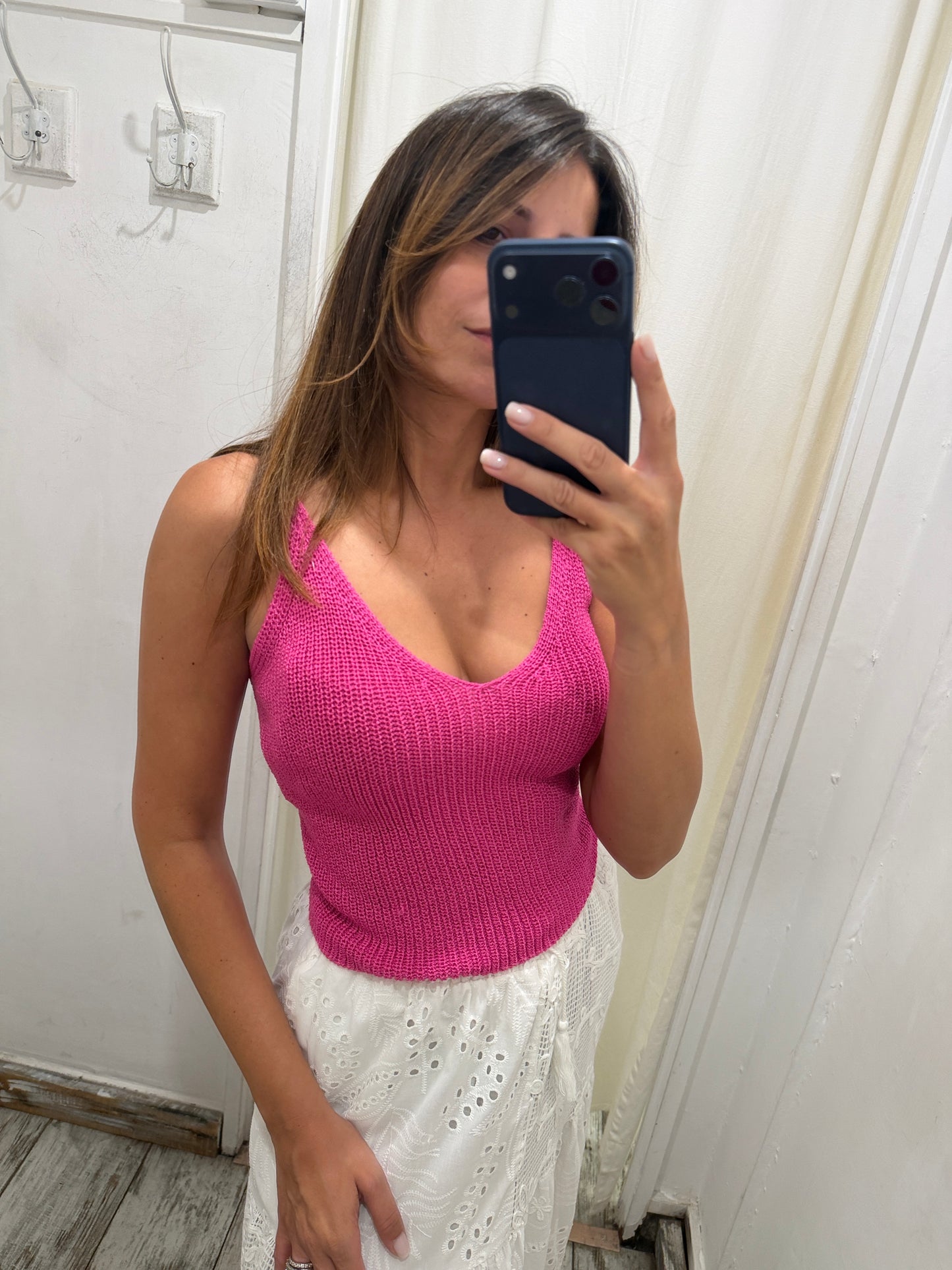 TOP CROP FUCSIA