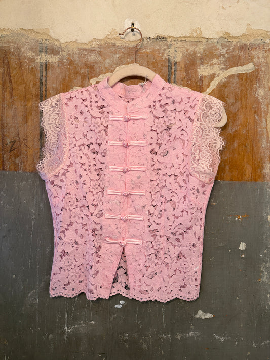 CAMICIA COREANA PIZZO ROSA