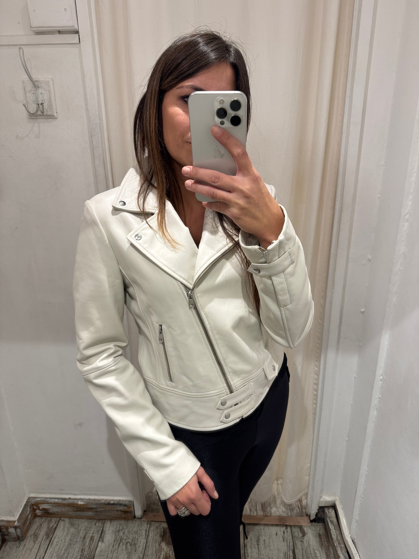 GIUBBETTO PELLE PINKO BURRO