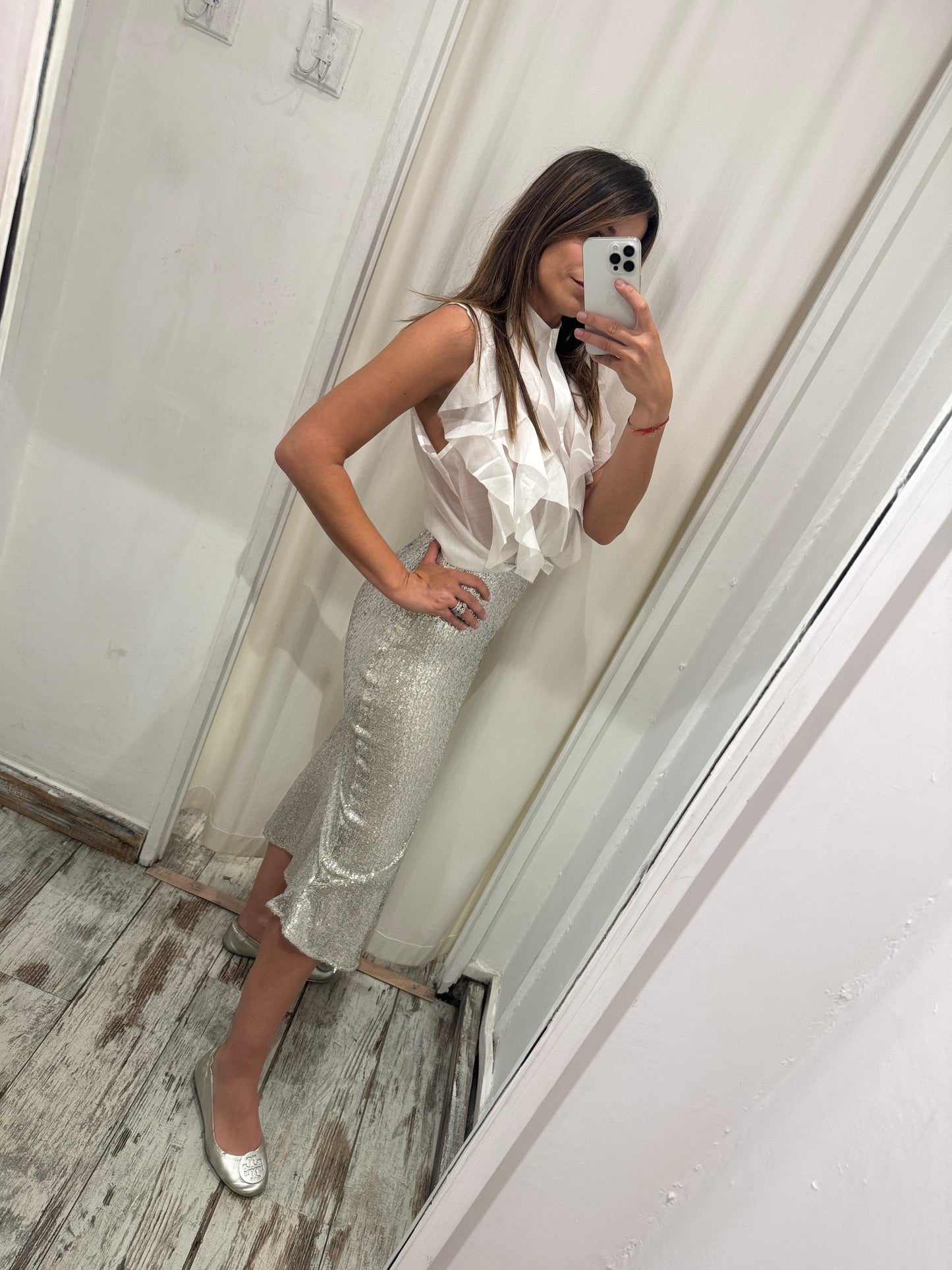 GONNA H&M PAILLETTES ARGENTO