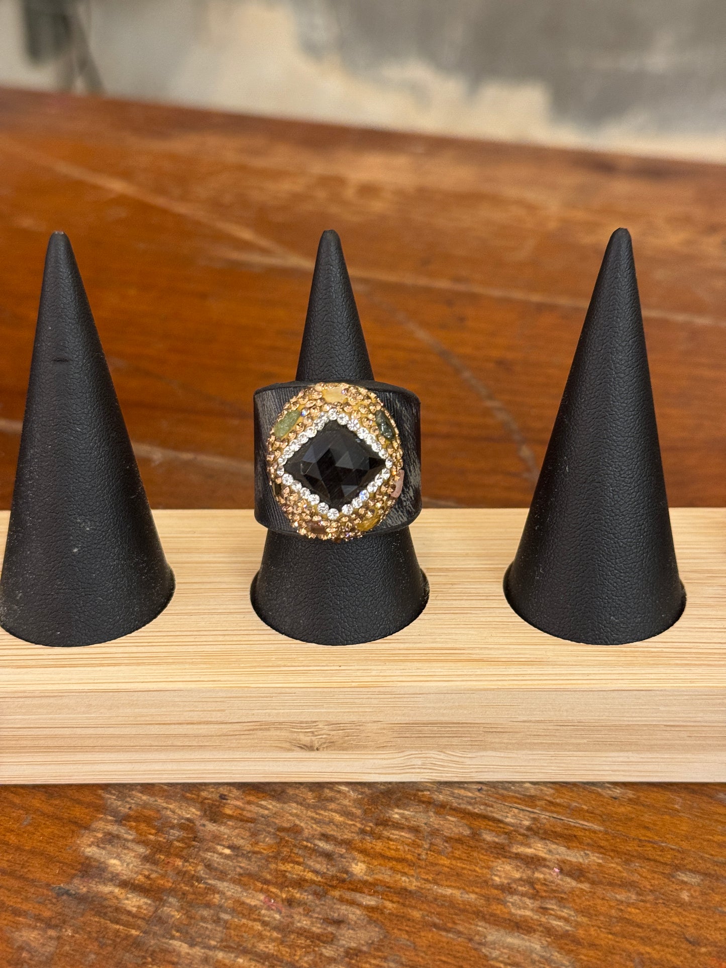 ANELLO RAME E PIETRA
