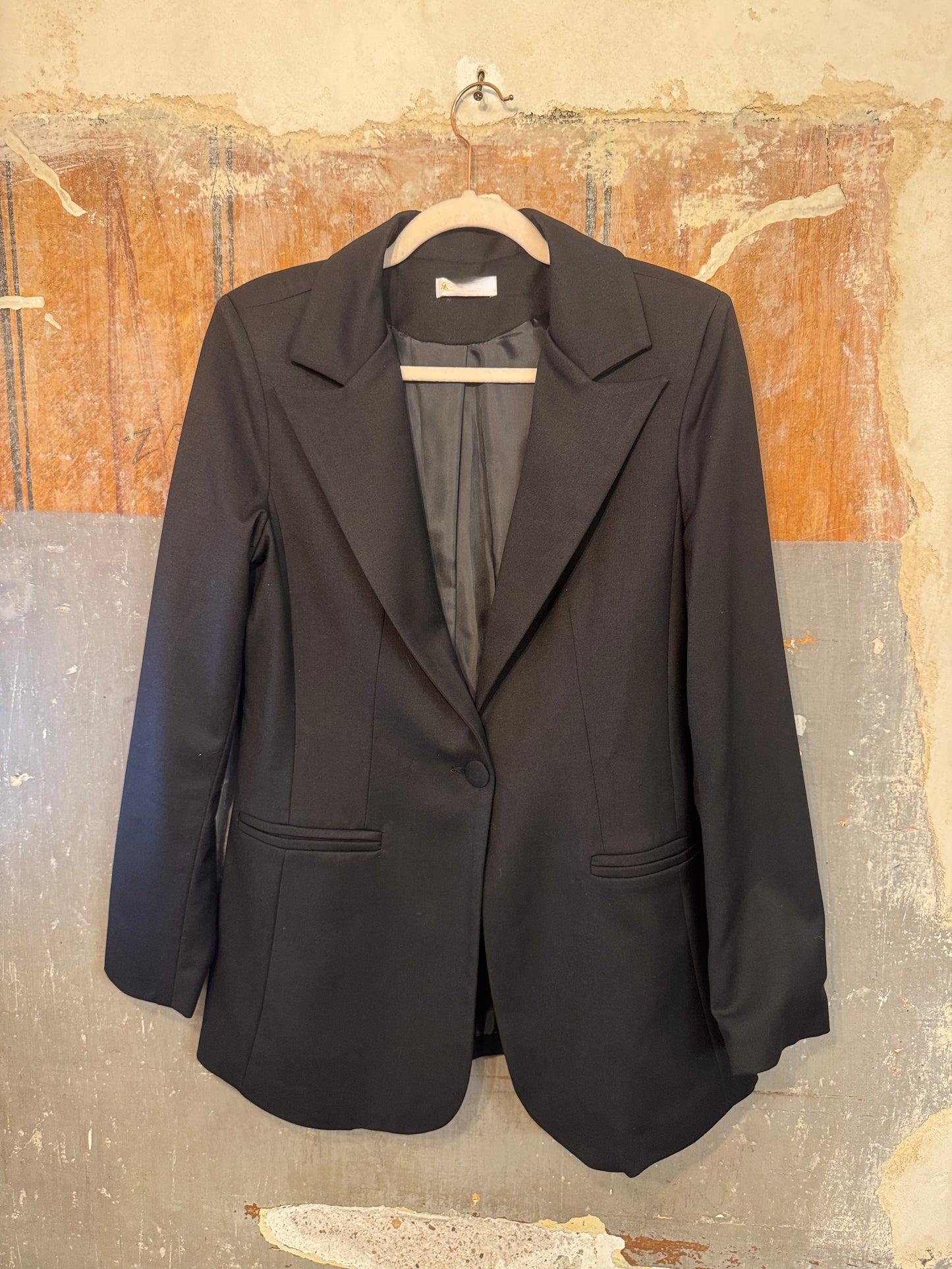 NEW COLLECTION - BLAZER LUNGO NERO