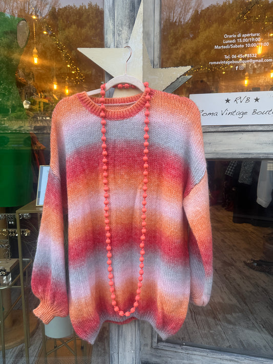 MAGLIA SFUMATA ARANCIO